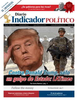 Contra Donald Trump, sólo un golpe de Estado