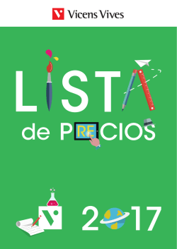 Descargar precios 2017  - Editorial Vicens Vives