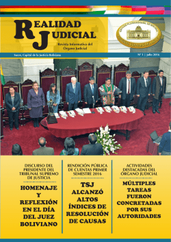 homenaje y reflexión en el día del juez boliviano alcanzó altos