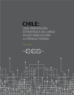 CHILE: Una orientación extratégica de largo plazo para elevar la