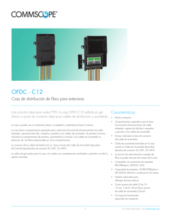OFDC - C12 Caja de distribución de fibra para