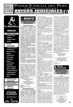 avisos judiciales 1. remates - LaRepublica.pe