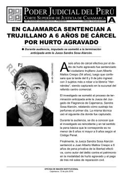 en cajamarca sentencian a trujillano a 6 años de