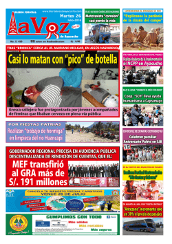 martes 26 de julio de 2016 - Diario La Voz de Ayacucho