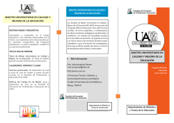 Folleto Informativo - Universidad Autónoma de Madrid