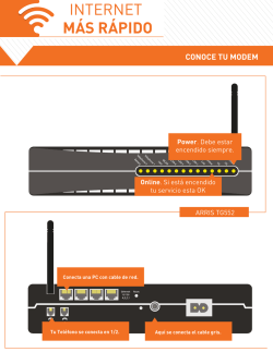 conoce tu modem (arris tg552)