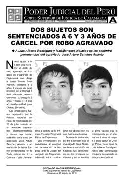 dos sujetos son sentenciados a 6 y 3 años de