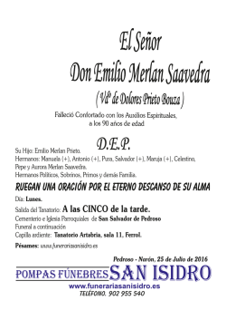Emilio Merlan Saavedra 24-7-2016 Pedroso