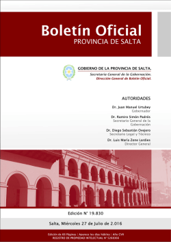 Fast Report Document - Boletín Oficial de la Provincia de Salta