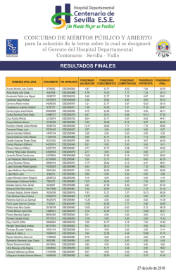 concurso de m&eacute;ritos p&uacute;blico y abierto