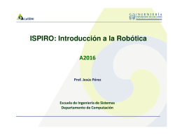 ISPIRO: Introducción a la Robótica - Web del Profesor