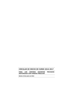 circular de inicio de curso 2016-2017