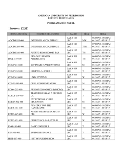 american university of puerto rico recinto de bayamón programación