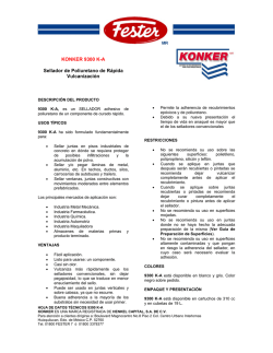KONKER 9300 K-A Sellador de Poliuretano de Rápida Vulcanización