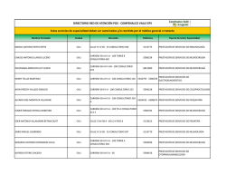 Estos servicios de especialidad deben ser