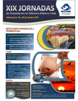 Page 1 de Actualización en Medicina Materno Feta *º Villavicencio