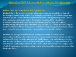 All-In-One CRM Solution for Construction & Engineering