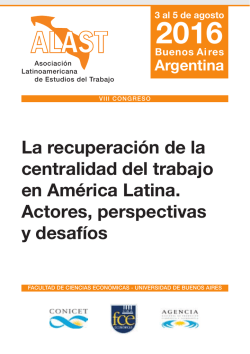 La recuperación de la centralidad del trabajo en América Latina