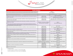 Tarifas y límites DaviPlata