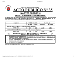 acto publico nº 35 - Gobierno de la Provincia de Córdoba