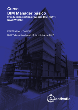 Curso BIM Manager b&aacute;sico