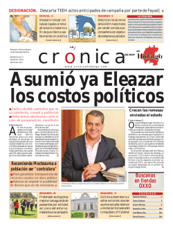 Versión Impresa - La Crónica de Hoy en Hidalgo