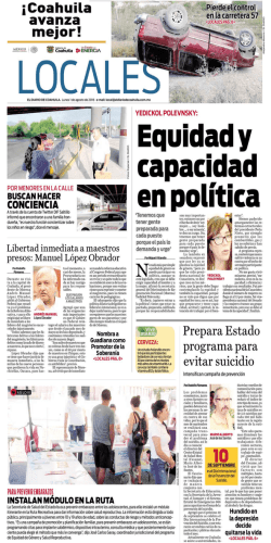 Page 1 Coahuila avanza mejor. Coahuila Lin Hstarkner