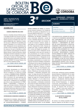 Sociedades &ndash; Personas Jur&iacute;dicas &ndash; Asambleas y Otras