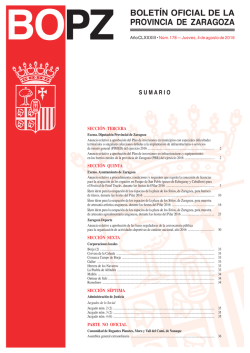 boletín oficial de la provincia de zaragoza