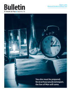 You also must be prepared, for at an hour you do not expect, the