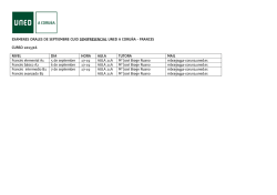 EXÁMENES ORALES DE SEPTIEMBRE CUID