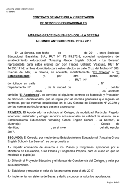 Contrato para estudiantes Amazing que se