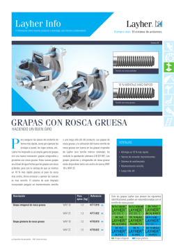 Grapas con rosca gruesa