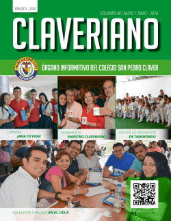 mayo y junio -2016 - Colegio San Pedro Claver