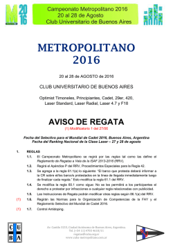 metropolitano 2016 - Campeonato Metropolitano