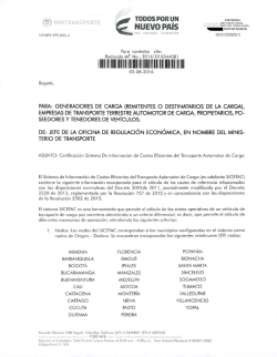 Planeación, Control y Gestión - Ministerio de Transporte de Colombia