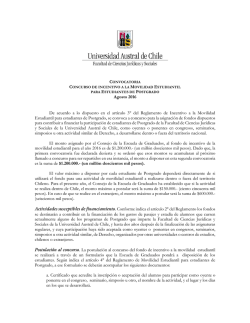 Descargar las Bases del Concurso. - Facultad de Ciencias Jurídicas