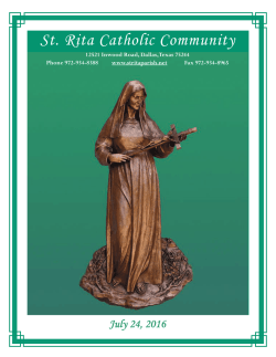 July 24, 2016 - St. Rita Catholic Community