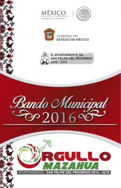 San Felipe del Progreso 2016 - H. Ayuntamiento de San Felipe del