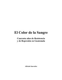 el color de la sangre libro final
