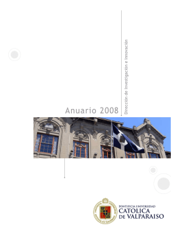 Anuario 2008 - Pontificia Universidad Católica de Valparaíso