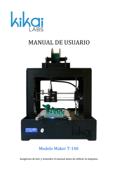 Manual de Usuario modelo Maker T-140