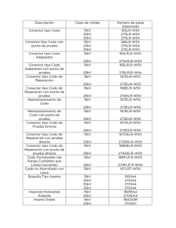 Descripción Clase de voltaje Número de pieza Elastimold Conector