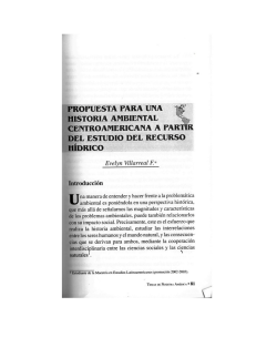 Page 1 s: : - # PROPUESTA PARA s HISTORIA AMBIENTAL