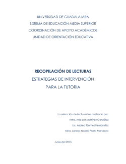 recopilación de lecturas estrategias de intervención para la tutoria
