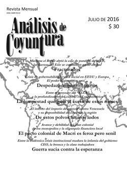 Bajar en formato pdf - ANALISIS DE COYUNTURA.com