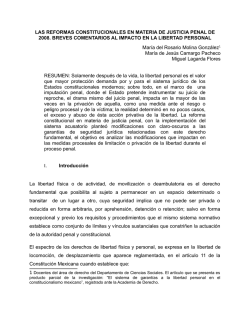 las reformas constitucionales en materia de justicia penal de 2008