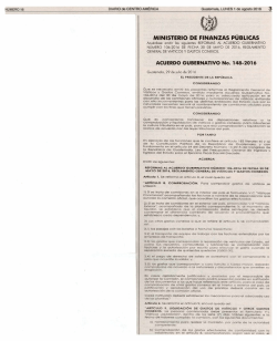 No. 148-2016 Acuerdo Gubernativo (MFP)