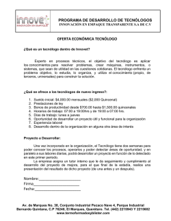 Oferta - Instituto Tecnológico Superior de Poza Rica