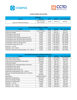 Tarifario Público General 2016